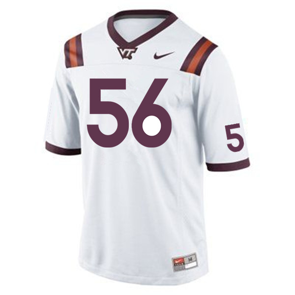 Men #56 Sean Huelskamp Virginia Tech Hokies College Football Jerseys Sale-Maroon